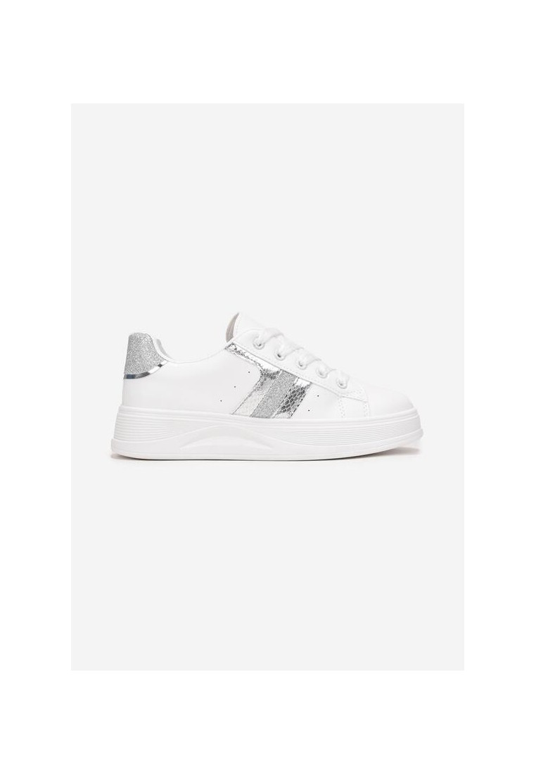 Srebrne Sneakersy