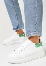 Biało-Zielone Sneakersy