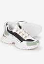 Czarno-Zielone Sneakersy
