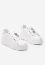 Biało-Złote Sneakersy